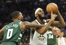 Milwaukee Bucks vs Pacers Match Player Stats